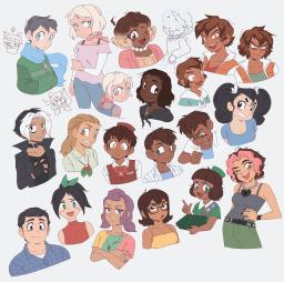 Abbey Amaya AnonFelis_(Artist) Augustus Daisy David excellent human Jasmine Jessica Lucy Madison Matt Mike Molly Paulo Rachel Sue Tess (3000x2979, 643KB)