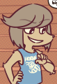 Finn in his track uniform in Second String.