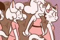 The Three Weird Girls in Out of the Frame.