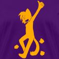 An old t-shirt design of Paulo giving a thumbs up - almost in Mardi Gras colors!