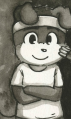 A younger Toby wearing a headband in the flashback in Trapped.