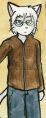 Sam in his brown jacket in Ten Seconds to Midnight.