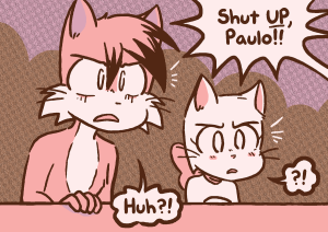 Daisy yells "Shut UP, Paulo!!" as Lucy looks on in shock.