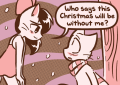 Sandy in Feline Festivities.
