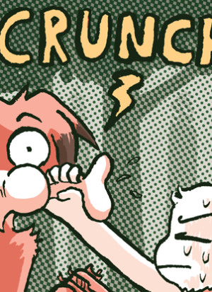 A drenched Lucy grabs Paulo by the mouth with a "CRUNCH" as his eyes go extremely wide.