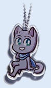 Mike acrylic charm